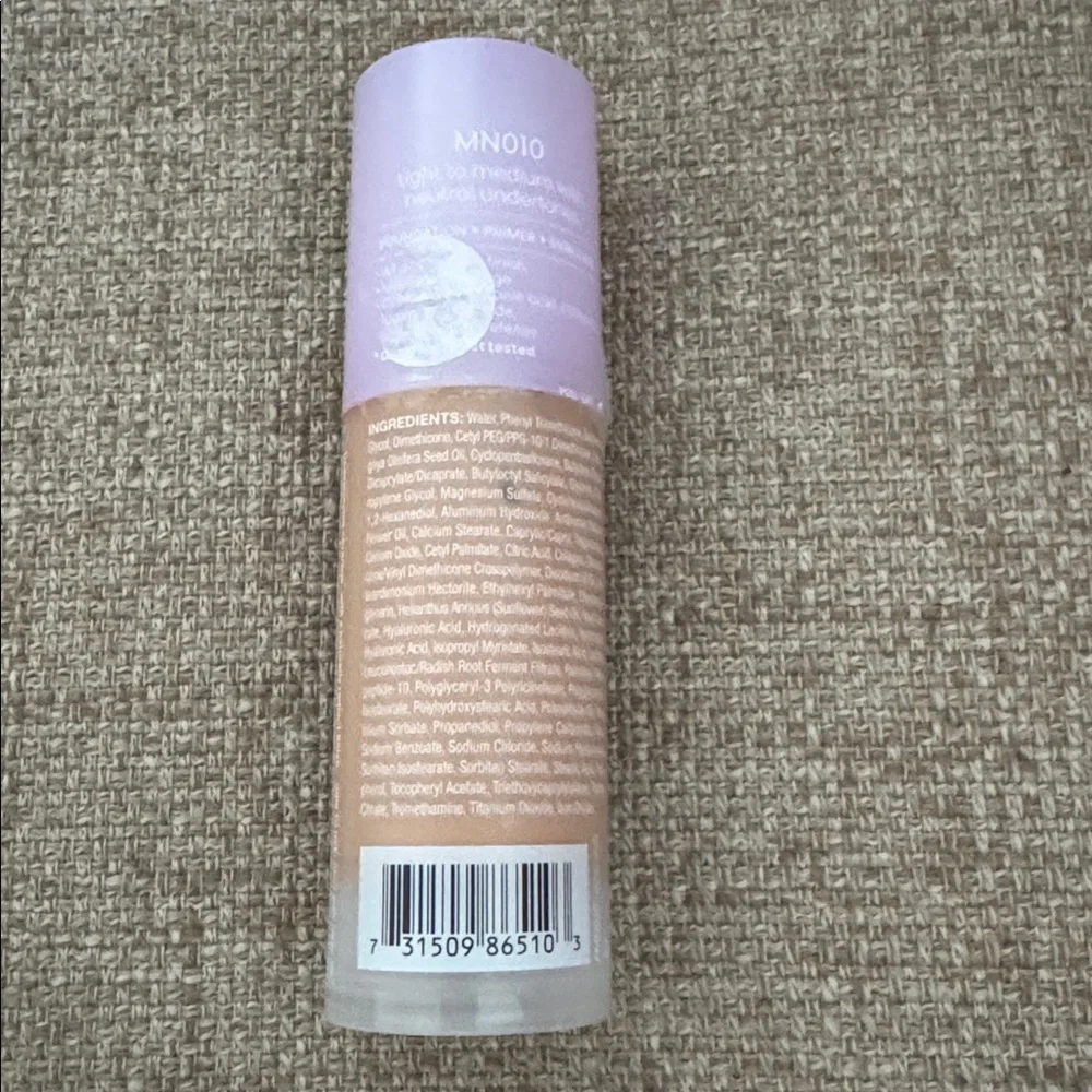 MN010 JOAH Crystal Glow Peptide-Infused‎ Foundation - Light Medium Neutral
